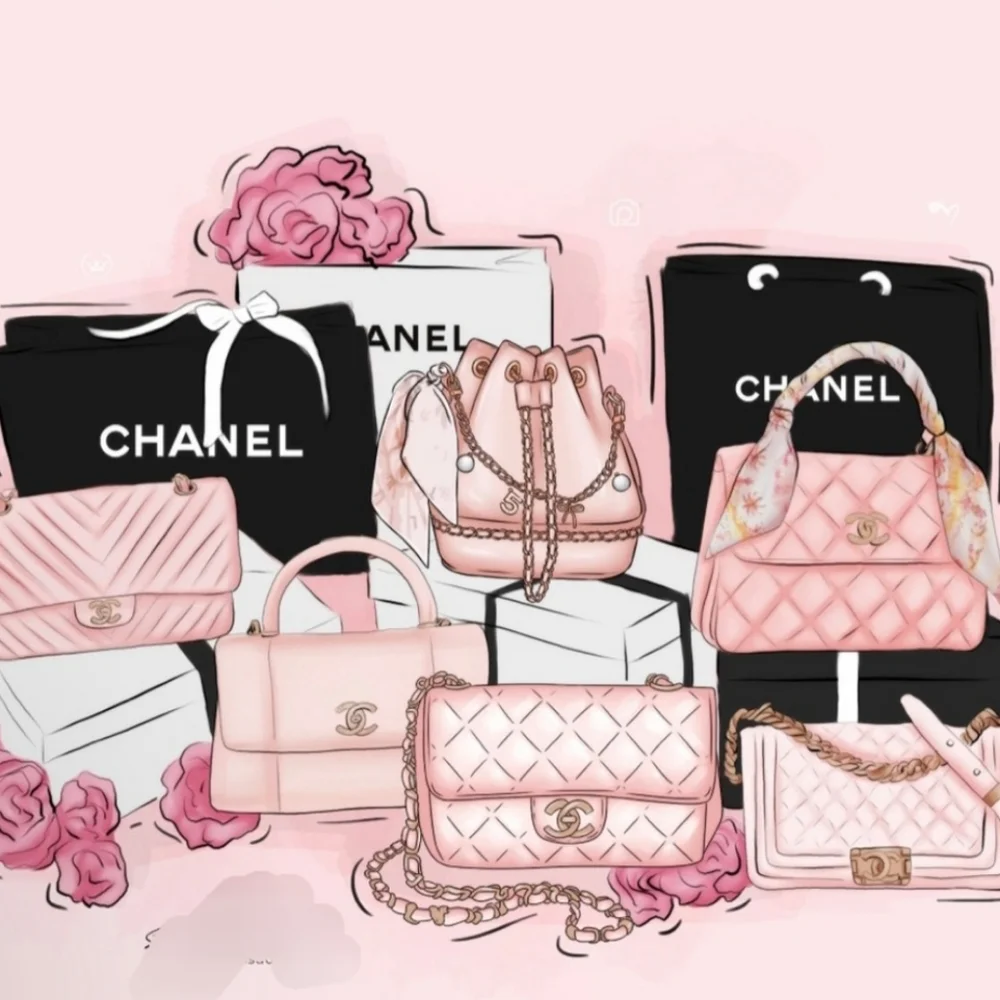 'CHANEL' DOÙBLE LOCK & KEY BOXED GIFT SET w 'CHANEL' GIFT BAG BLACK CAMILĹA ÌÌ - Picture 12 of 16